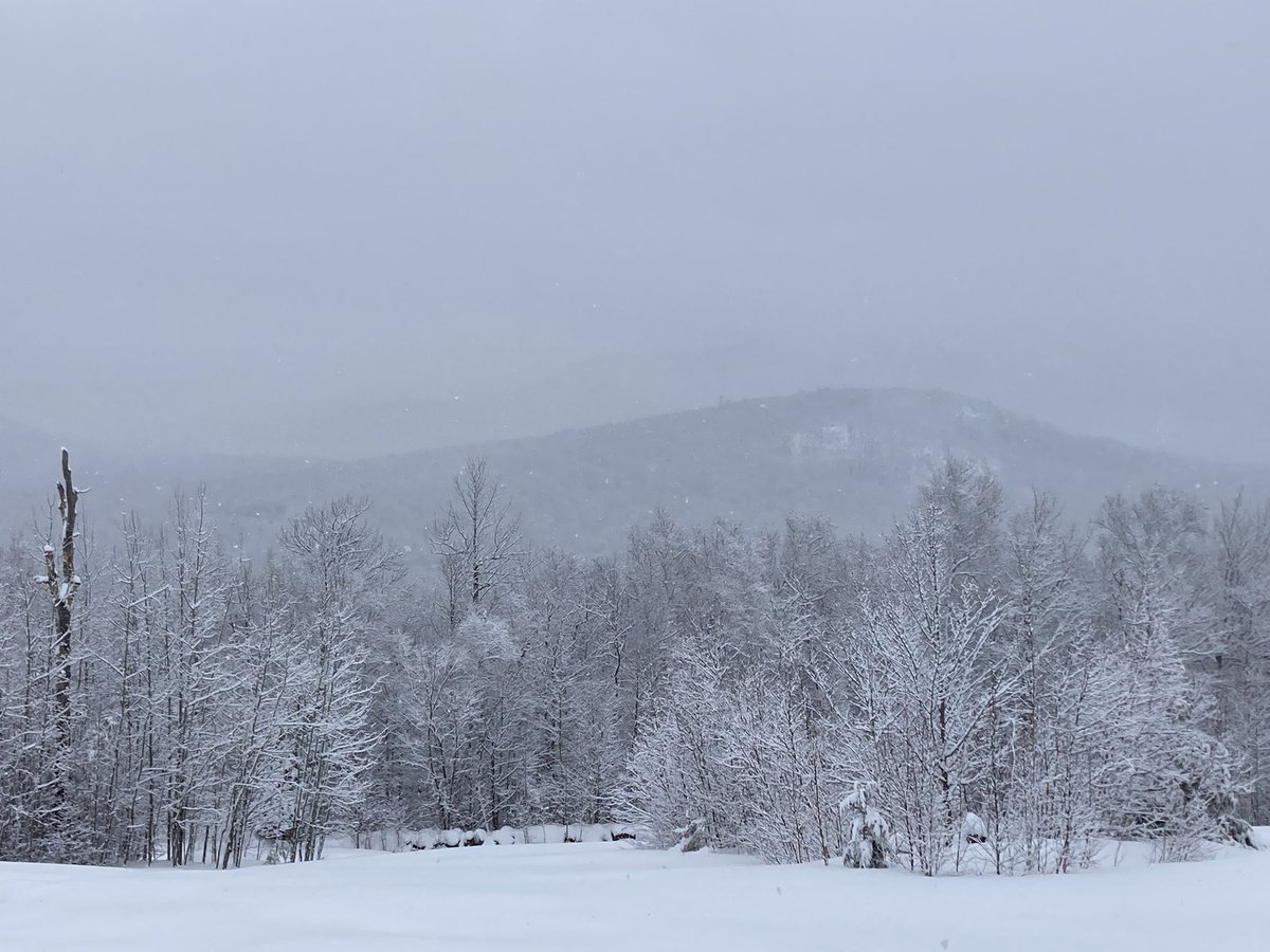 With spring less than three weeks away winter has decided to show up #WhiteMountains