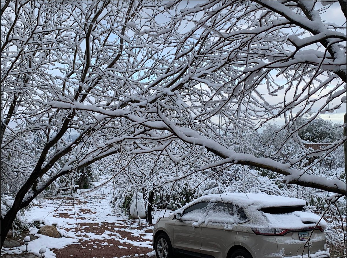 Joe Bastardi on Twitter: "Snow north of Tuscon!!!!!"