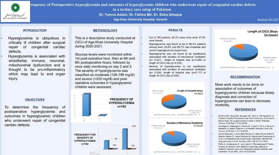 Hyperglycemia in #PedsCICU 
Presenting our paper at #HSRA
@AKUGlobal 
@SCCM 
@WFPICCS 
@espnic
#PedsICU