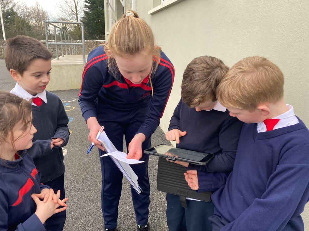 CoolcappaNS's tweet photo. A #WorldBookDay walkway challenge today. Pupils worked in teams to gather some famous quotes from children’s books and then identify the book they came from using some research and teamwork. @ActiveFlag @GetIreWalking @WorldBookDayNG https://t.co/i88ixqupqA