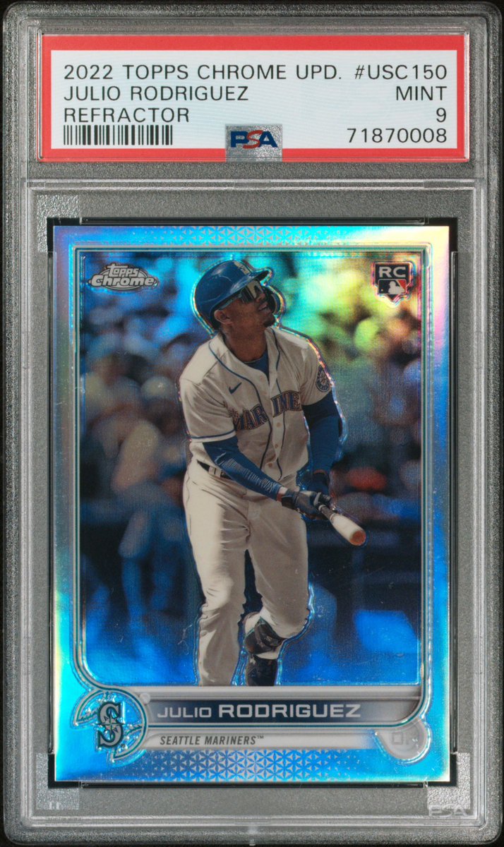 ram_cards's tweet photo. @cardboardbst Dropping my price on this hoping to sell

2022 Chrome Update JRod Refractor /299 PSA 9 pop 7 - no PSA 10s in existence

$1200 OBO?? Make me an offer and let’s make a deal https://t.co/JB2SP9j82P