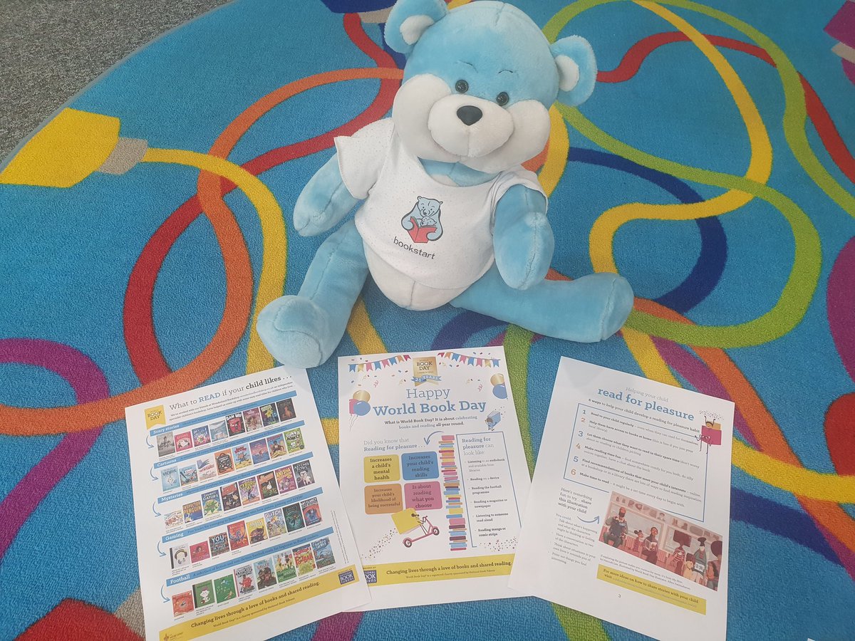 KnebCommLibrary's tweet image. Book Start Bear is excited about World Book Day as there lots of things to do &amp;amp; lots of books to read at your local library
#knebworthcommunitylibrary
#WorldBookDay2023