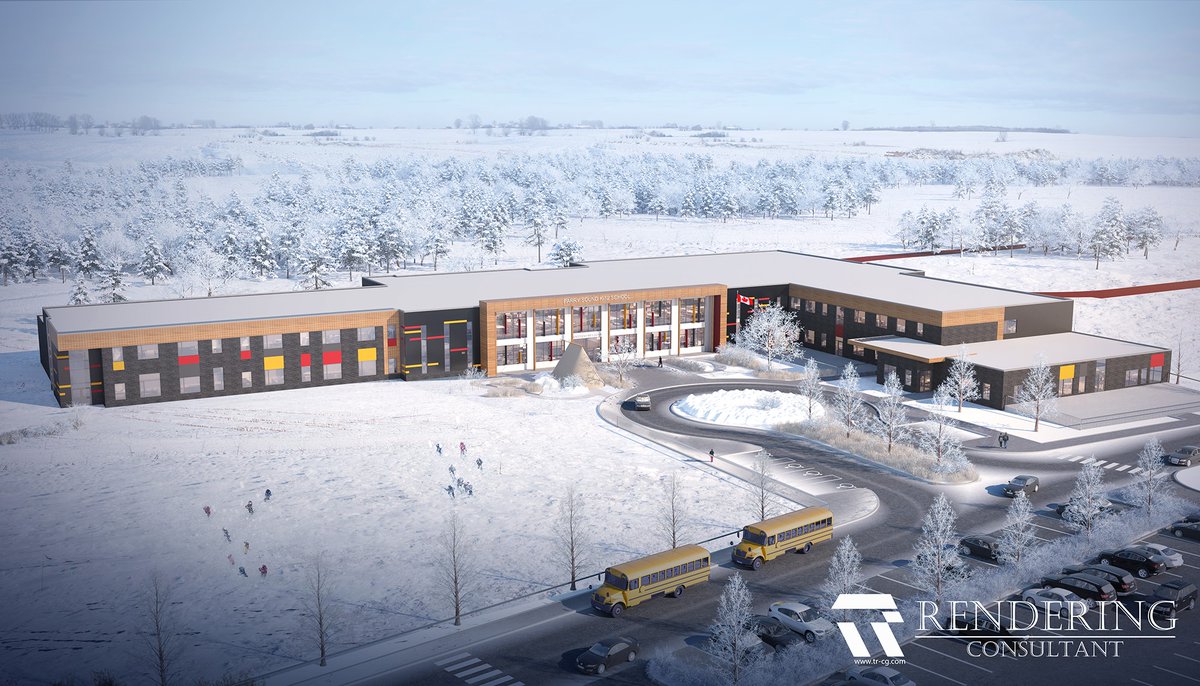 PlusVGArchitect's tweet image. With our new K-12 school in Perry Sound ready to break ground, here&apos;s a look at the new school that will soon be built.

#educationdesign #education #k-12 #schoolarchitecture #plusvg #schoolexperts #perrysound #nearnorthdsb