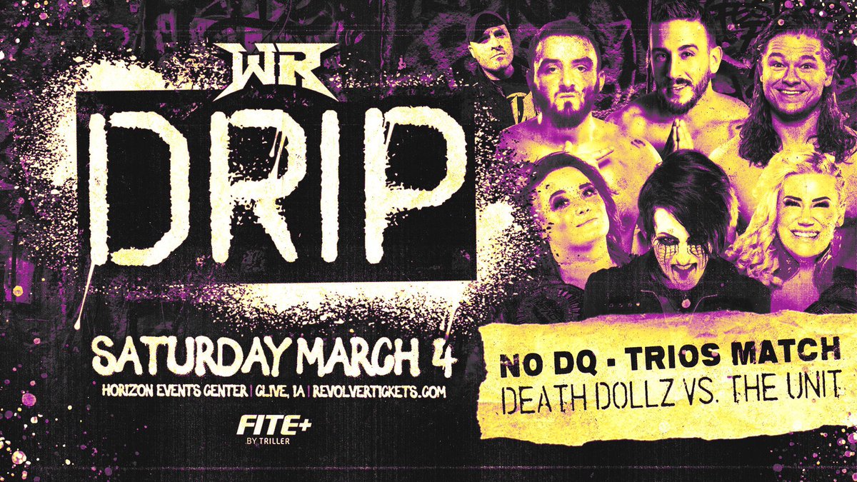 thejtdunn's tweet photo. Pumped to show tf out this weekend 🙏🏼
Best of 5: Match 4
🆚 Aaron Rourke
No DQ Trios Tag Match
#TheUNIT 🆚 Death Dollz
#TheOne x #3XOG @ LPW https://t.co/fp7oe006DT