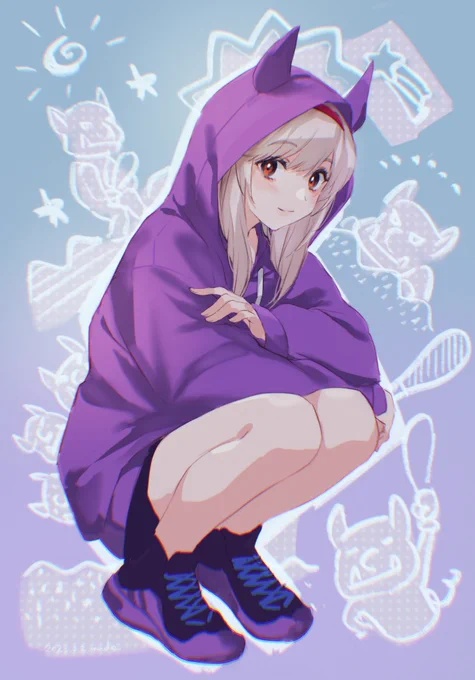 ゴブリンパーカーを着たアンナさん 