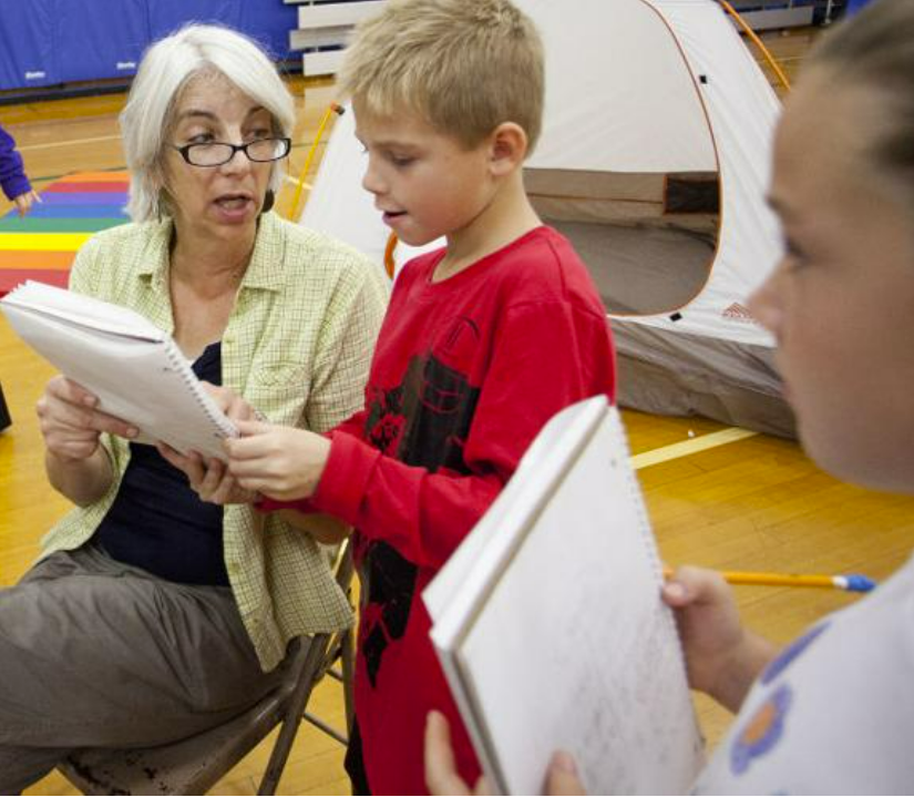 MicheleNickels's tweet photo. NATIONAL READ ACROSS AMERICA DAY!  WVS is so excited to share that today's special guest reader and facilitator is none other than KATIE MCKY, children's author of such fun stories as Pumpkin Town, Wolf Camp, and It All Began with a Bean.  #ReadAcrossAmericaDay #WVS #CESA9 https://t.co/H78BJ8Ih23
