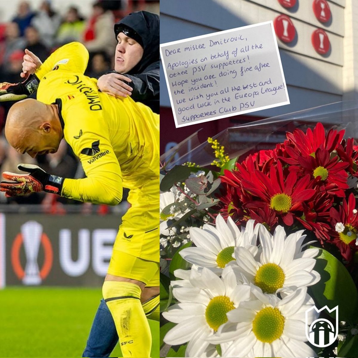 2 agresiones. Unos son aficionados pidiendo disculpas/ Otros son miembros del club burlándose. Cada uno da ejemplo cómo quiere, y la categoría que quiera dar a su club.