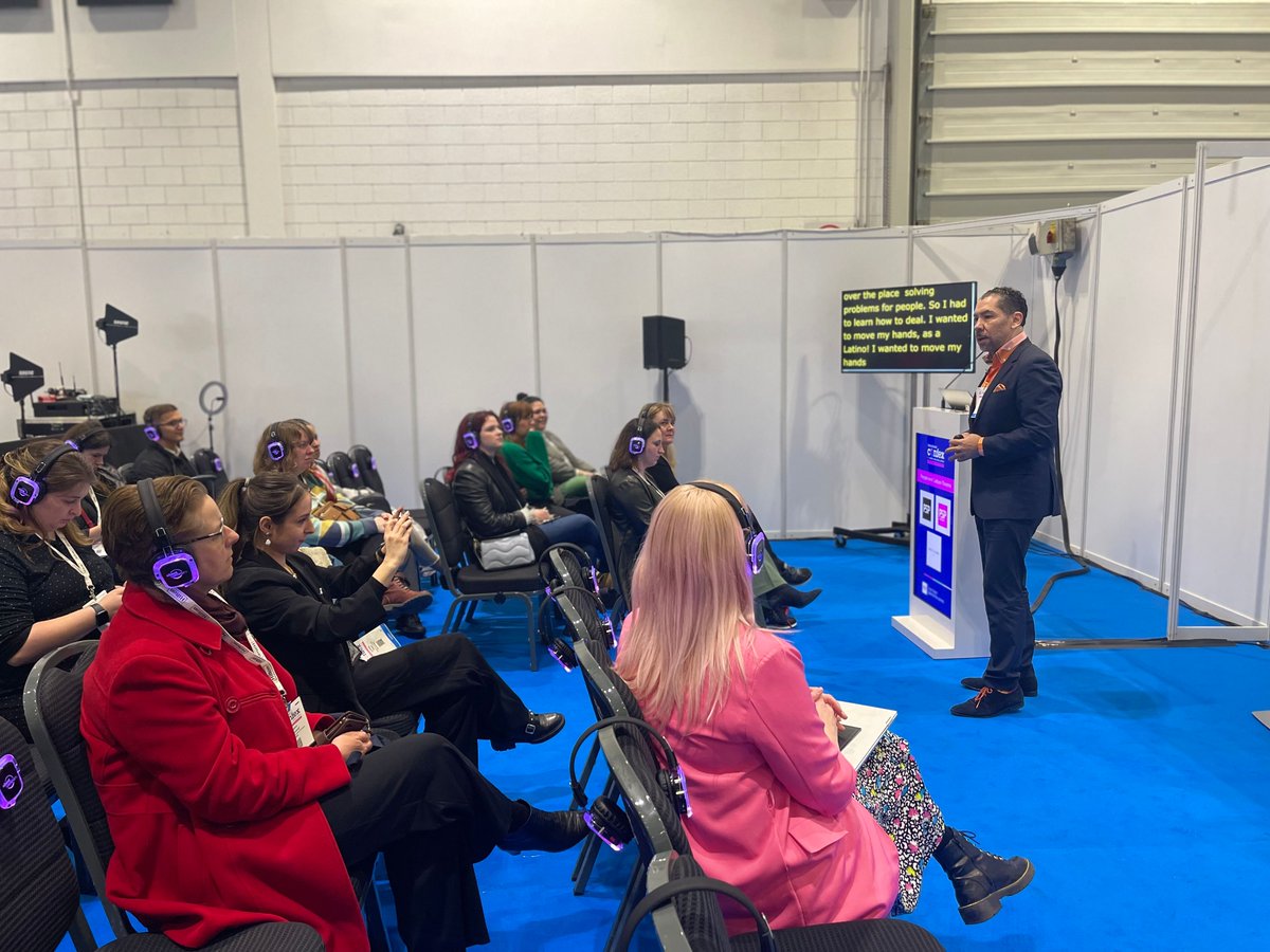 JohnShocklogic's tweet photo. Thanks to everyone who joined me today at #Confex2023 to hear about the importance of diversity, equity and inclusion. It was good to see live subtitles running on this stage throughout my session.
@IntlConfex @Shocklogic #seeyouatconfex #eventprofs https://t.co/SpOlZAZIzd