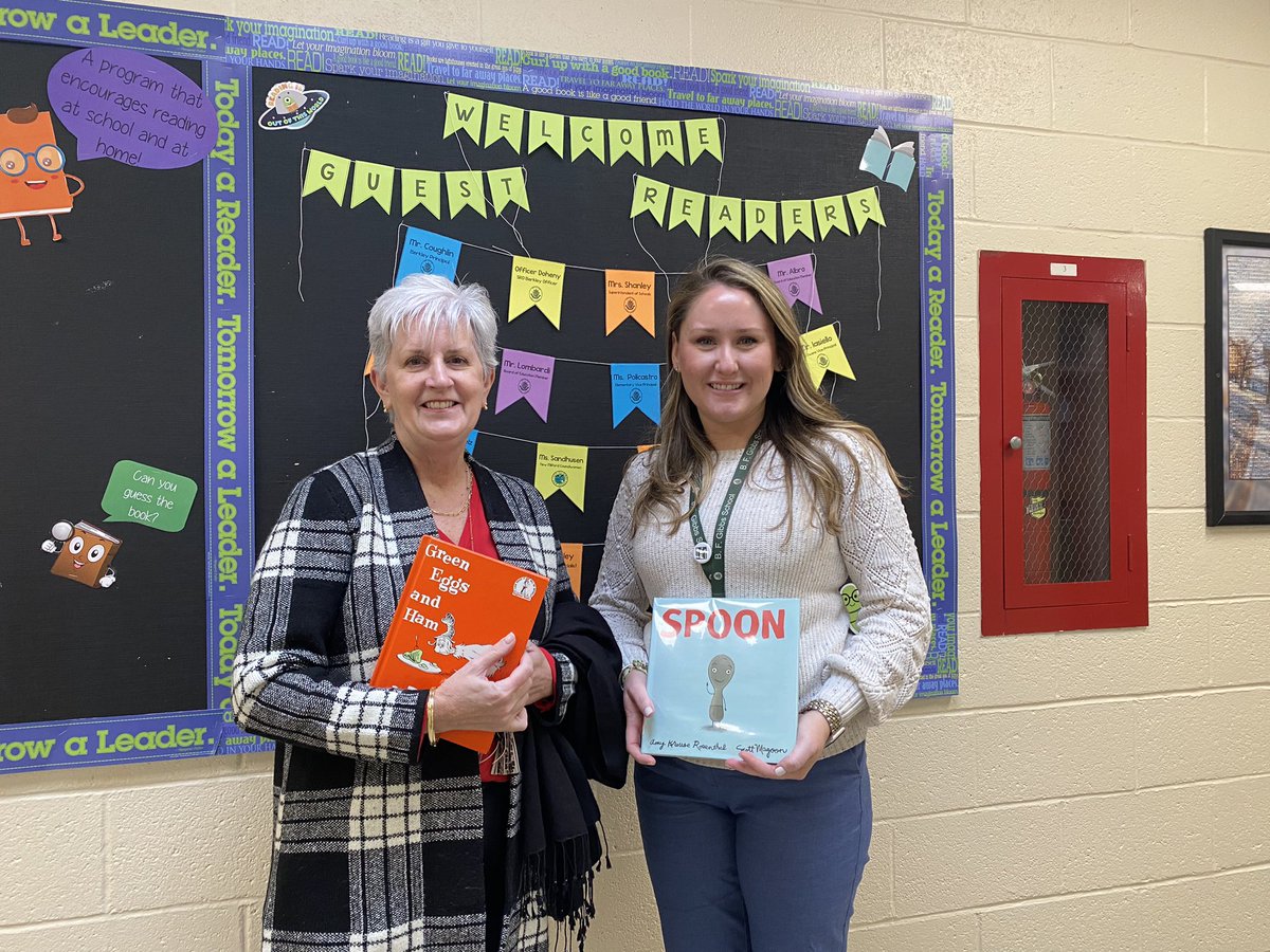 Director of Special Services Dr. Perro reading to our kindergartners! 📚 #ReadAcrossAmerica2023 #NMUKNIGHT