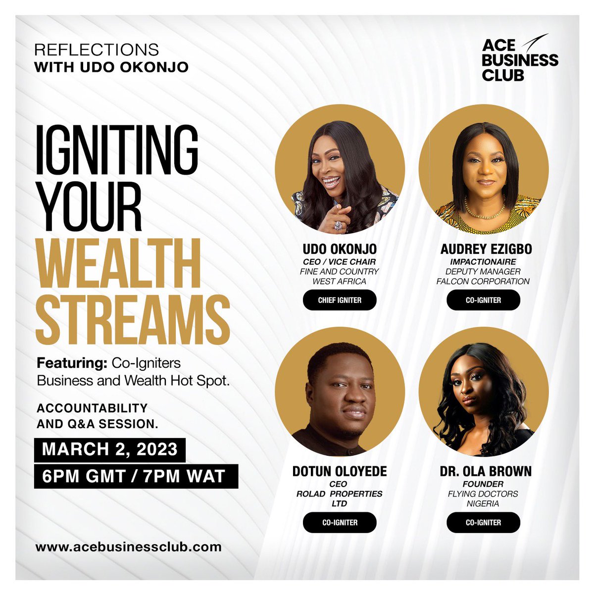UdoOkonjo's tweet photo. Day 2 at ACE Business Club

Tonight's session is going to be an exciting one! 

Our co-igniters, will be hosting a mastery session on Igniting your wealth streams and sharing proven strategies as well as  insider knowledge for managing multiple streams of income. 

#acemastermind https://t.co/aAV7WaoHin