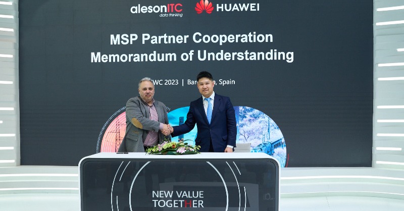 HuaweiCloud1's tweet photo. Following up more great news! We also inked MOUs with our partners @alesonitc and @gadesoft at #MWC23. 

From now on, we will jointly build a better local ecosystem to empower more partners and customers join on the cloud journey.