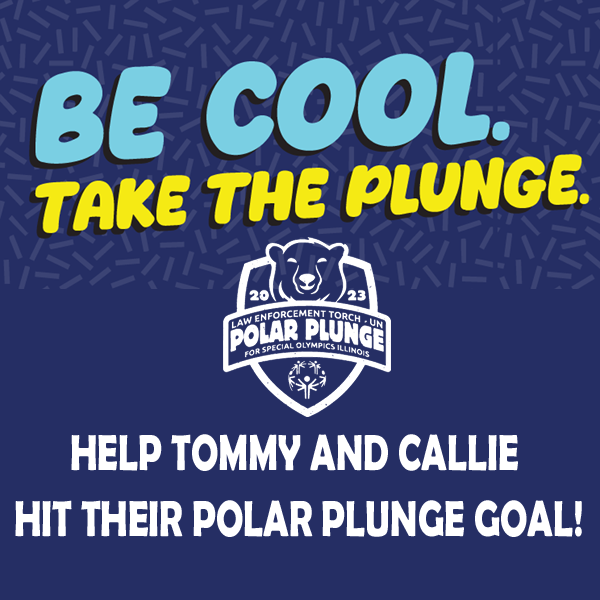 Tommy and Callie are taking the Plunge for <a href="/SO_Illinois/">Special Olympics Illinois</a> Sat, March 11. And you can help them reach their goal!
bit.ly/41w0DVY