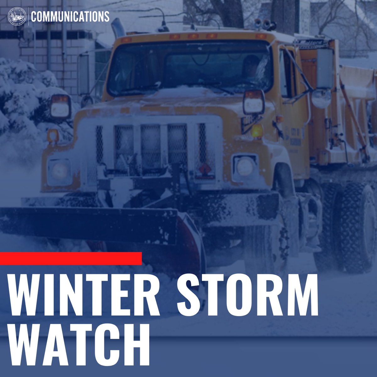 From the National Weather Service: 

A Winter Storm Watch is in effect for Wayne County. Total snow accumulations of 5-8 inches are possible beginning tomorrow (Friday, March 3rd) afternoon and through Friday evening. 

We are monitoring closely and will have more info soon!