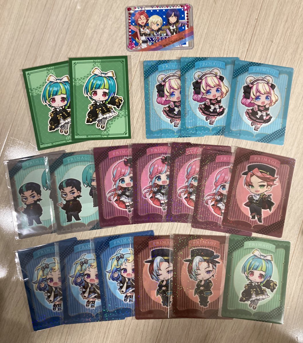 XxxTaichuke's tweet photo. 【交換/譲渡】プリマジ　まるくじ

譲→まつり、みゃむ、ひな、あまね、みるき、あうる、ジェニファー＆リューメ、阿智彦&amp;祈瑠

求→ひゅーい
　　特典>中吉>小吉>吉>定価+送料

吉を希望の方は、お手数ですが、小吉を2点以上、お引き取りください。
☆は交換優先でまとめてのお取引のみ

郵送交換 https://t.co/O7aJevnzXH