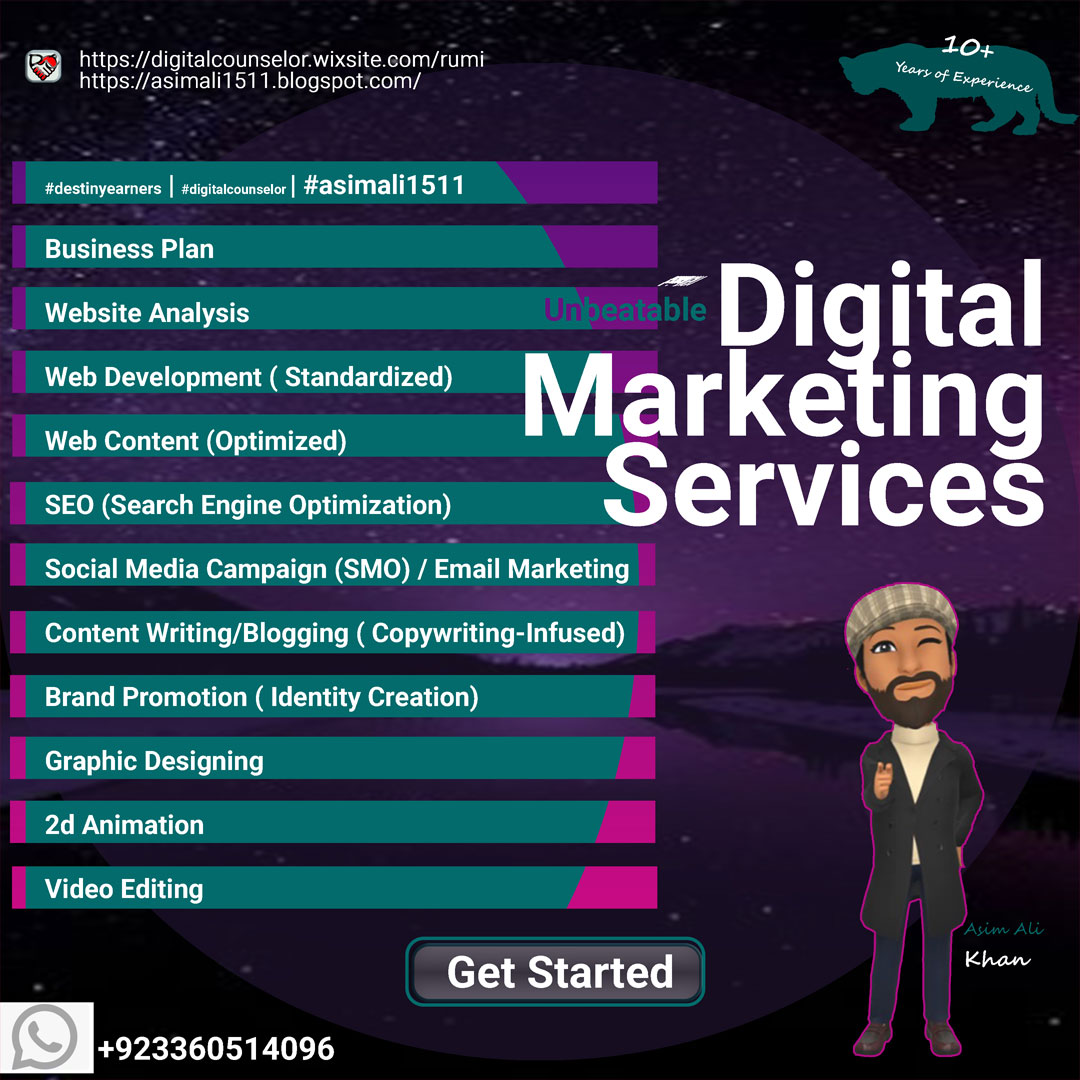 digitalcounslor's tweet photo. Get All Your DM Needs Covered  Asim Ali Khan"
Availability: Hybrid + onsite + Remote / Hourly Basis 
+923360514096 
https://t.co/kOs4yMykQN
https://t.co/fn3qER3X0W
#digitalcounselor| #asimali1511 &amp; #DestinyEarners
#Islamabad #Rawalpindi #UAE #Dubai #Seattle #Oregon #Astoria #USA https://t.co/RjKjnyI6lM