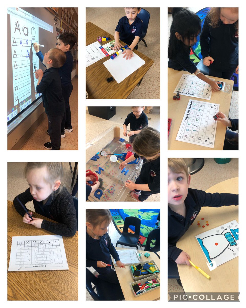 We are working on letter recognition in a variety of free exploration activities. Our water beads continue to be a fun sensory bin as well👏🏻❤️