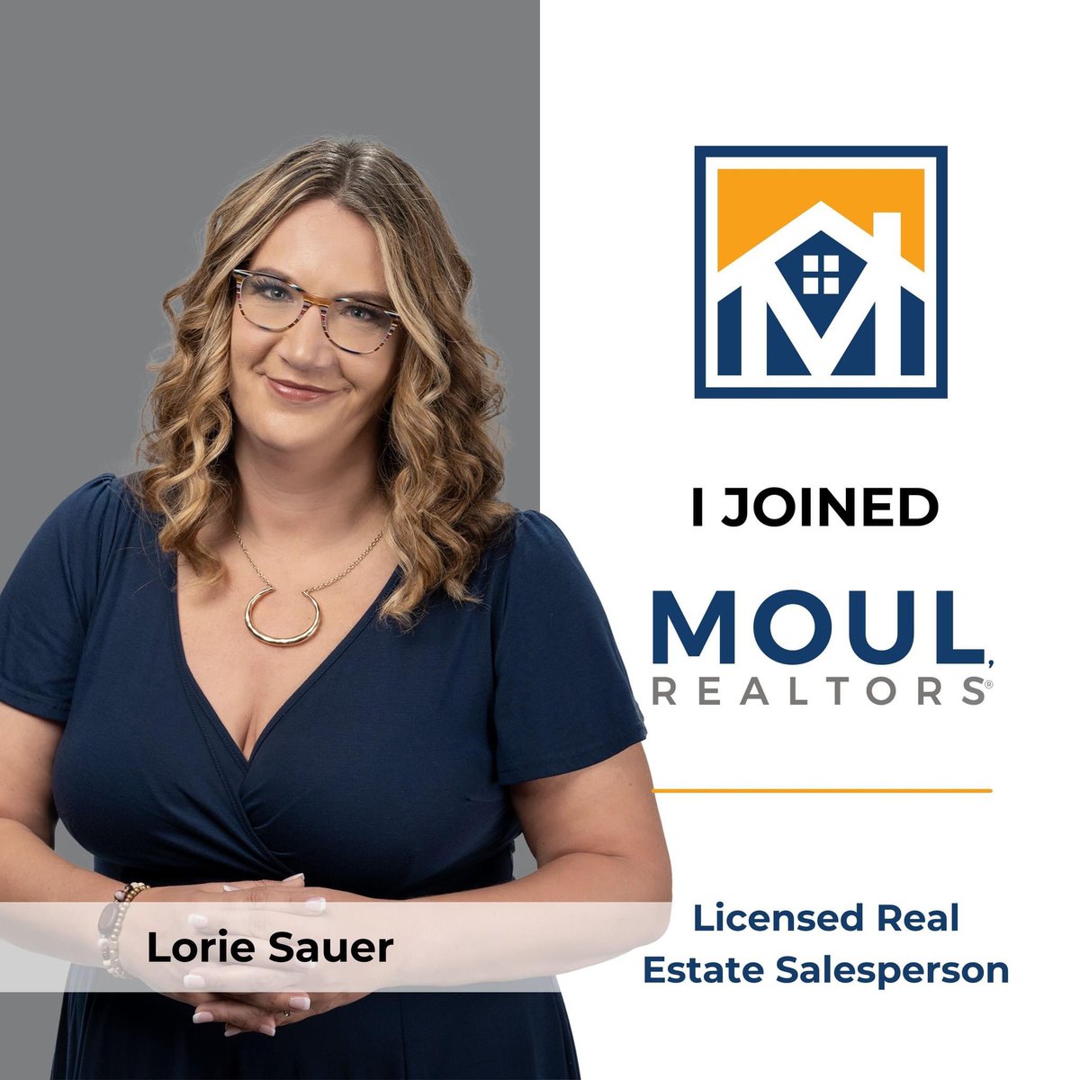 Here we grow! Moul, REALTORS® is excited to announce the addition of Lorie Sauer to the Team as our newest Licensed Real Estate Salesperson. Lorie spent the last 5 years as a Top Producer with the area's largest real estate brokerage and decided she needed a change!