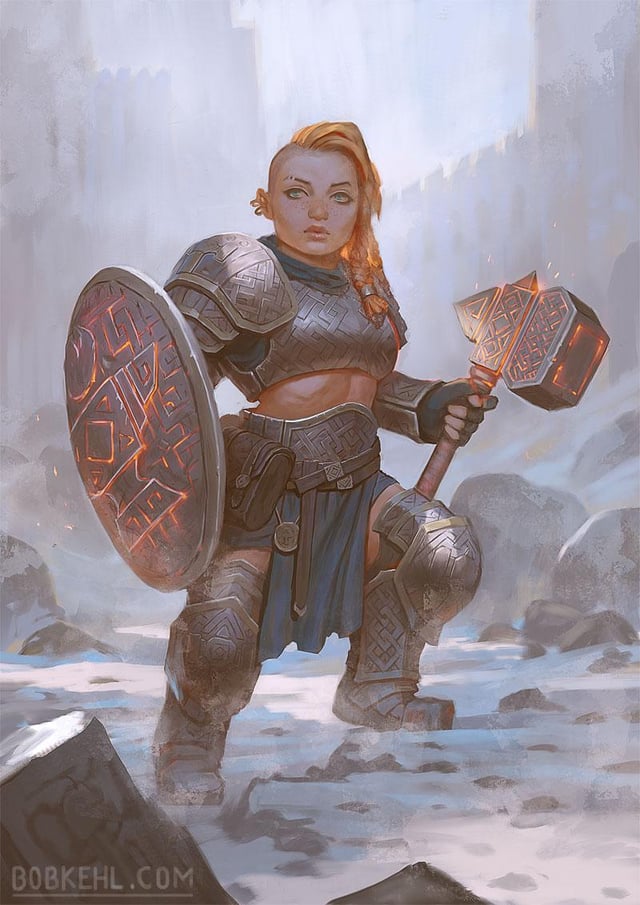 DungeonNoir's tweet photo. Dwarven Forge Cleric by Bob Kehl https://t.co/2gHPMz3SqG