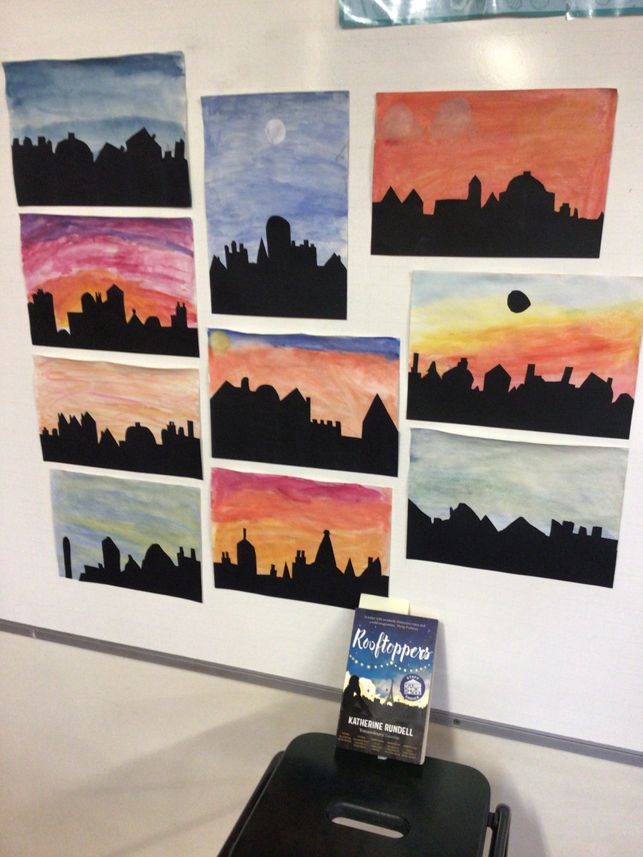 HFPSBradford's tweet photo. Year 5 celebrated World Book day by creating art based on the Fantastic book - Rooftoppers by Katherine Rundell.
#WorldBookDay2023 #faberbooks #Rooftoppers https://t.co/2Kp0SoSbMx