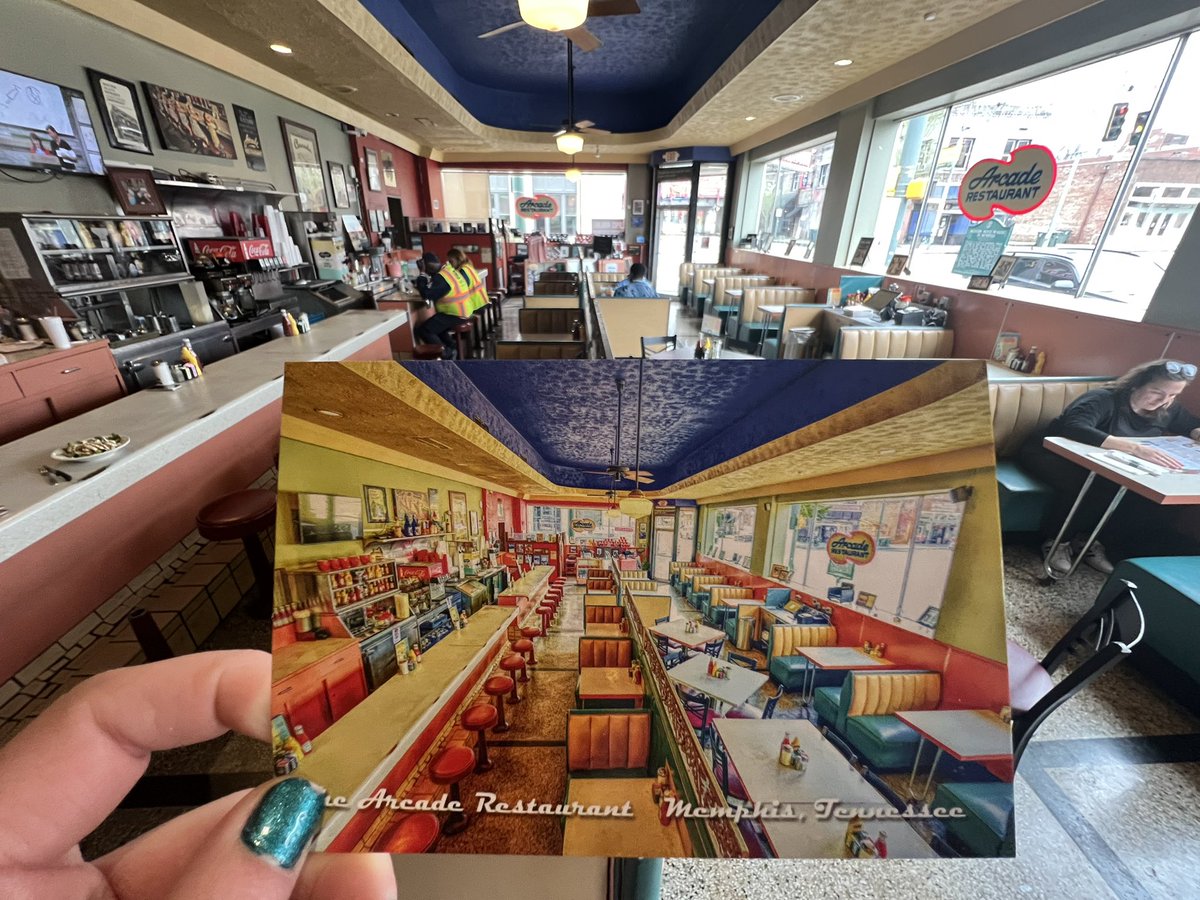 New post cards ✨ 
Bring a little piece of the arcade home with you 
Lunch specials served 11-2. Breakfast served all day open 7-3

#ArcadeRestaurant #Memphisfood #Vintage #MemphisTravel #MemphisThingsToDo #MemphisBreakfast #oldestcafe #breakfast #food #retail #postcards
