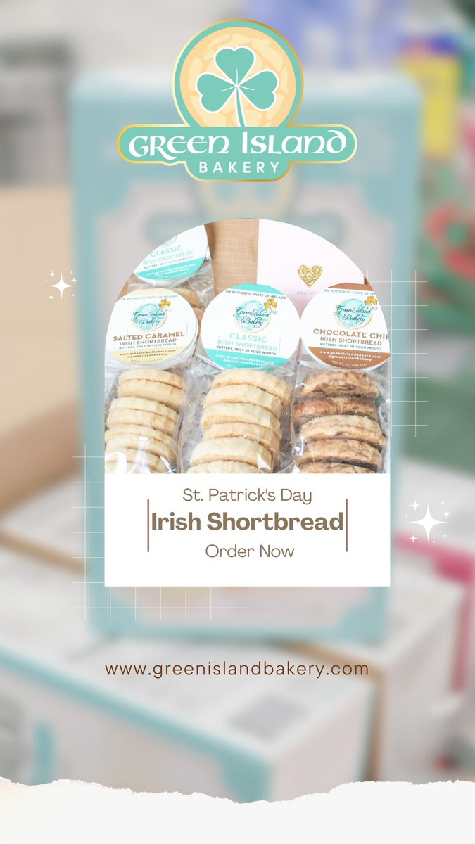 GIBIrishBakery's tweet image. St. Patrick's Day is right around the corner and we've got the perfect treats for celebrating! 🎉🍪 Order some for yourself and your loved ones! 🍀🌈

Send us a DM or visit our website to order!
buff.ly/3mlGpyg 

#StPatricksDay #IrishShortbread #Events #GreenIslandBakery