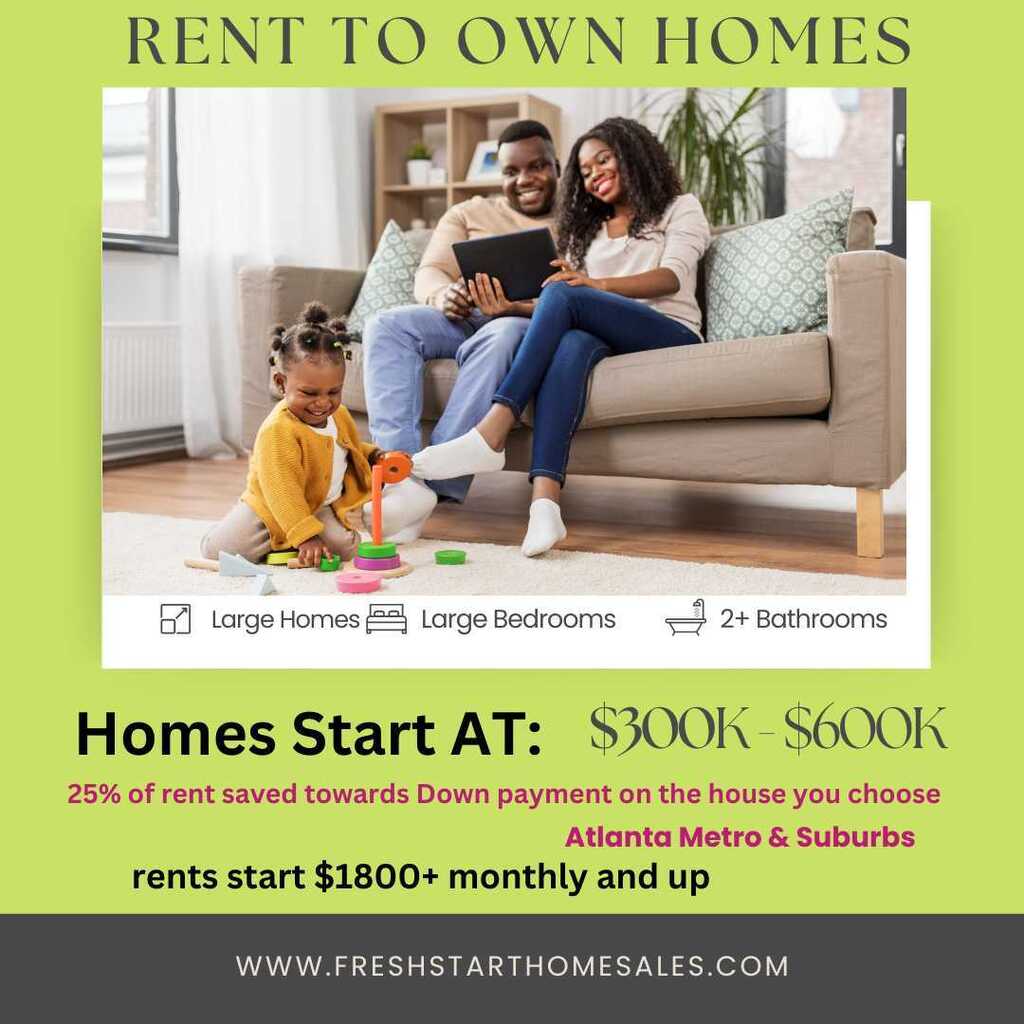 RentToOwnHomAtl's tweet image. Start Building Your Financial Security with Rent to Own Homes