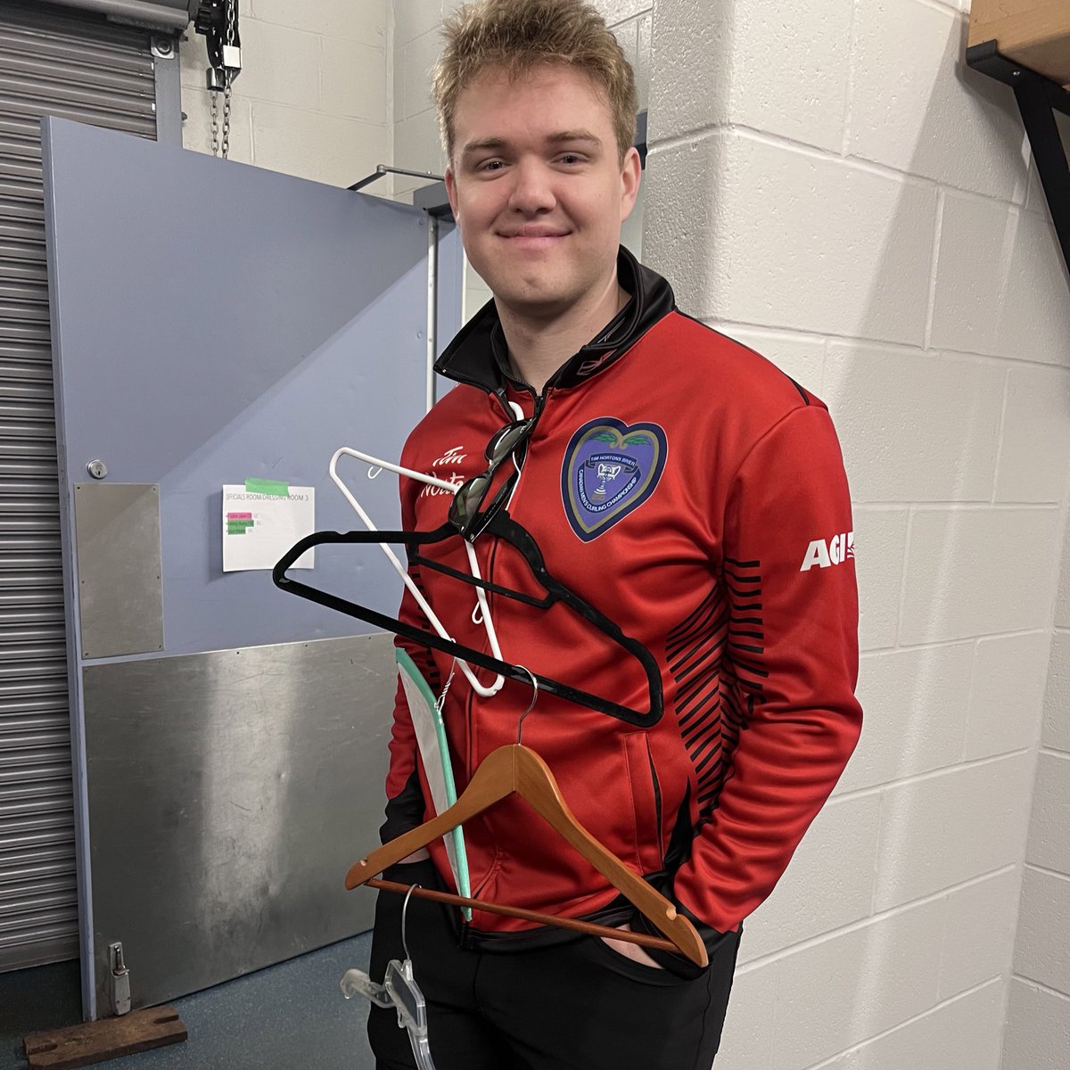 CurlingCanada's tweet image. Just hanging around at #Brier2023