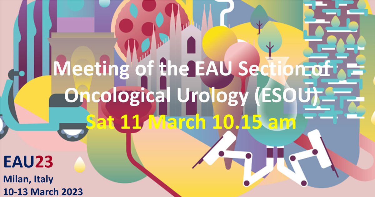 GGiannarini's tweet image. Thrilled to chair this fantastic #uroonc session with @MRoupret @Albert0Briganti @AlbertoBreda1

#ESOU meets @EurUrolOncol &amp;amp; @ERUSRobotics

Join us on Sat, March 11, 10:15 am, &amp;amp; enjoy lectures and lively debates with top-notch faculty

Definitely the place to be! #EAU23 @uroweb