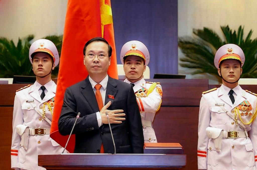 Calurosas felicitaciones a Vo Van Thuong por su elección como presidente de la República Socialista de Vietnam.
Reafirmamos la voluntad de continuar profundizando las tradicionales relaciones de hermandad, solidaridad y cooperación entre nuestros pueblos, partidos y gobiernos.