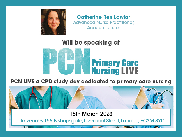 Independent Nurse (@indynursemag) on Twitter photo Catherine Ren Lawlor, advanced nurse practitioner, academic tutor is speaking at PCN Live!
On 15th March in London.
The leading educational event for primary care nurses.
primarycarenursinglive.com
#conference #CPD #primarycare #Nursing #healthcare
<a href="/PNjournal/">Practice Nursing</a> Catherine Ren Lawlor, advanced nurse practitioner, academic tutor is speaking at PCN Live!
On 15th March in London.
The leading educational event for primary care nurses.
primarycarenursinglive.com
#conference #CPD #primarycare #Nursing #healthcare
<a href="/PNjournal/">Practice Nursing</a>