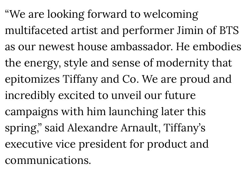 prod jimin on X: park jimin and alexandre arnault for tiffany and