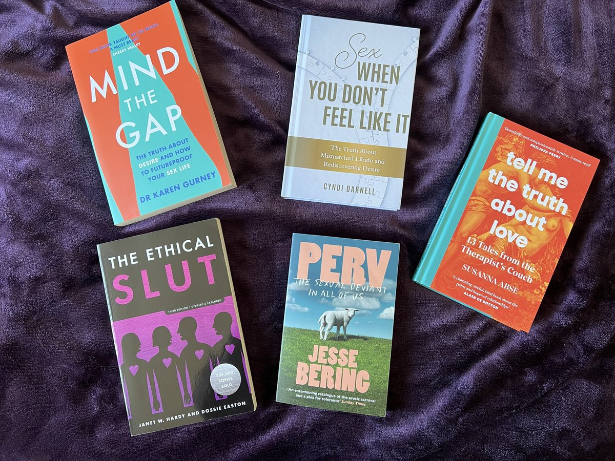 It’s #WorldBookDay2023 Some great books on sex, sexuality and relationships! @karengurney5 @cyndi_darnell @JesseBering @SusannaAbse @cosrtnews #sexology #sexuality #relationships #sexpositivity