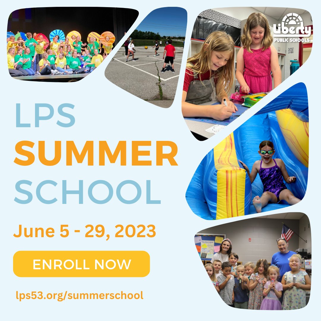 Summer School enrollment is open! We have so many great opportunities for all of our students K-12 to continue learning and growing over the summer. Visit lps53.org/summerschool to sign up now. #LPSSummer23 <a href="/LPSSummerAdv/">LPS Summer</a>