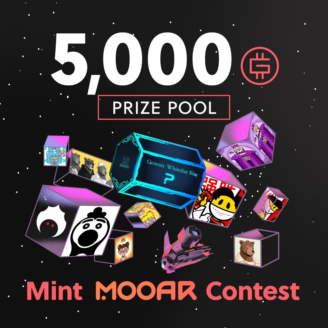 mooarofficial's tweet photo. Congratulations to all our #MOOARS2 projects, here's a fun contest to show off your fresh #MOOAR mints 🍀
How to enter ⤵️
🐈 Share to Socials
⚡ Tag @mooarofficial and the project
😽 Hashtag #MOOAR and #MintMOOAR
👑 10 winners chosen at random, ends 19th March 23:59pm UTC https://t.co/Ccmuijh08o