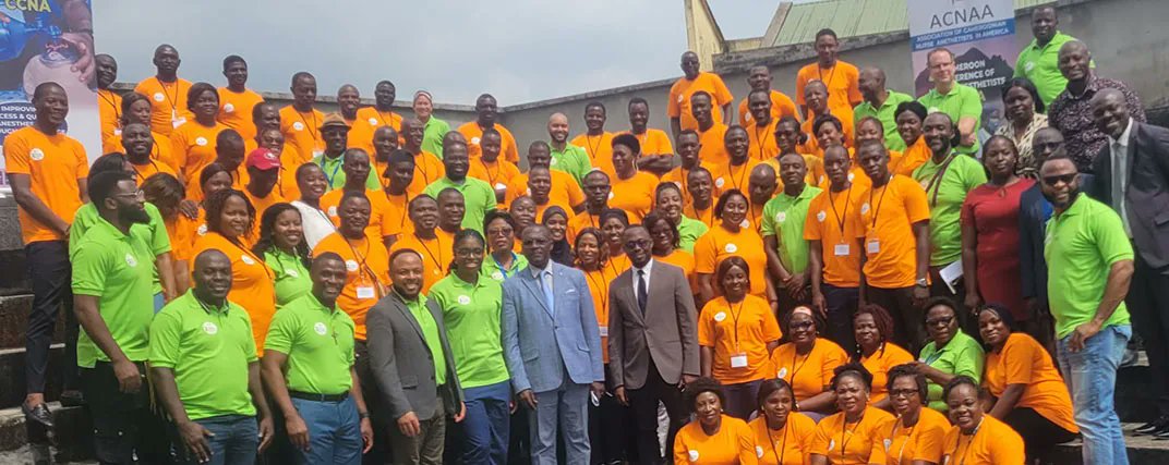 UABSON Associate Professor and PhD Program Director Edwin Aroke is advancing education for nurse anesthetists in Cameroon. As President of ACNAA, he helped organize the second annual Cameroon Conference of Nurse Anesthetists in December 2022.

Read more: buff.ly/3SFK0mO