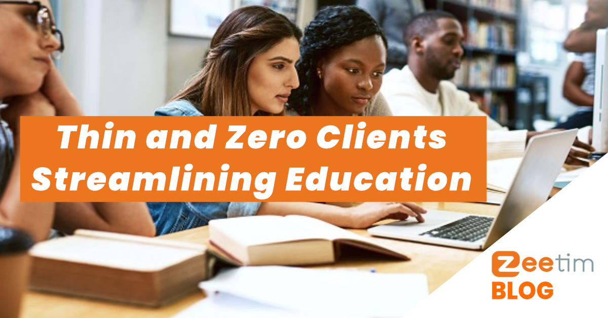 zeetim_software's tweet photo. New Blog on the benefits of Thin/Zero Clients and repurposing PCs in Education.
#ZeeTim #NotJustAnEndpoint #Blog #Education
https://t.co/4V39GBeeFR https://t.co/nQ6ZUpNMm4