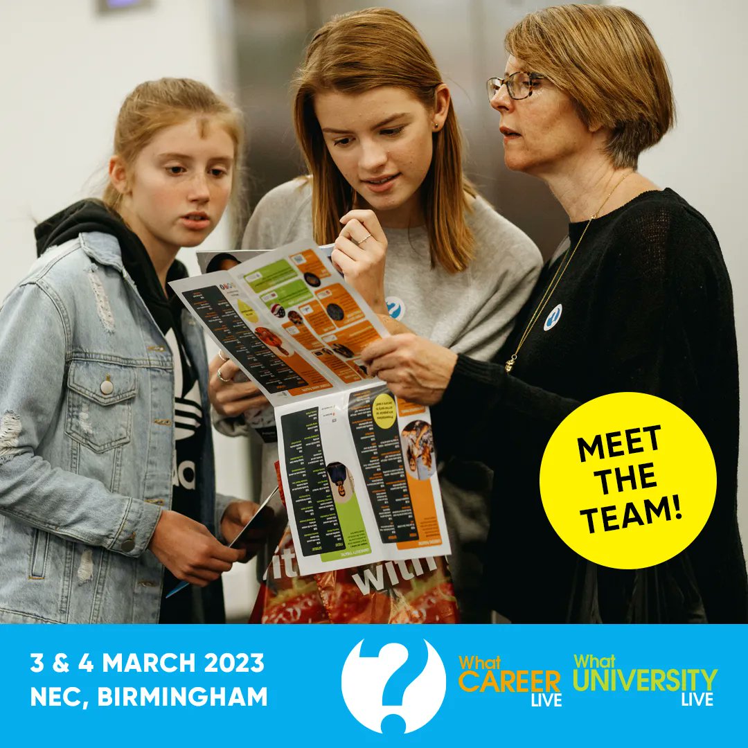 We’re going to be at @whatcareerlive on 3 & 4 March at @thenec! 

Visit the creative hub to learn more about apprenticeship opportunities open to you when you leave school or college 
> buff.ly/3Z55kEa  

#WhatLive