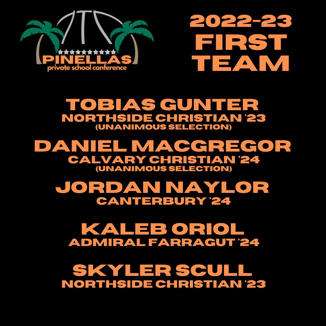 PPSC_Athletics's tweet image. 🏀 Boys Basketball 2022-23 PPSC All-Conference First Team
