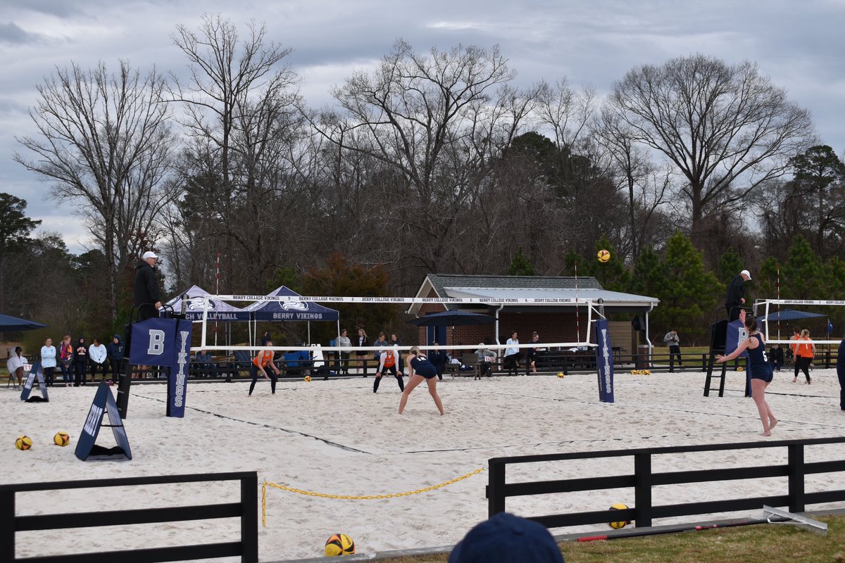 The beach volleyball team hosted its first tournament at Berry’s newest sports facility last weekend! The Vikings won 3-1 tournament record advanced them to an overall 6-1 record on the season! 

Read more about it in our latest issue! 

Photo Credits: Kristen Tucker