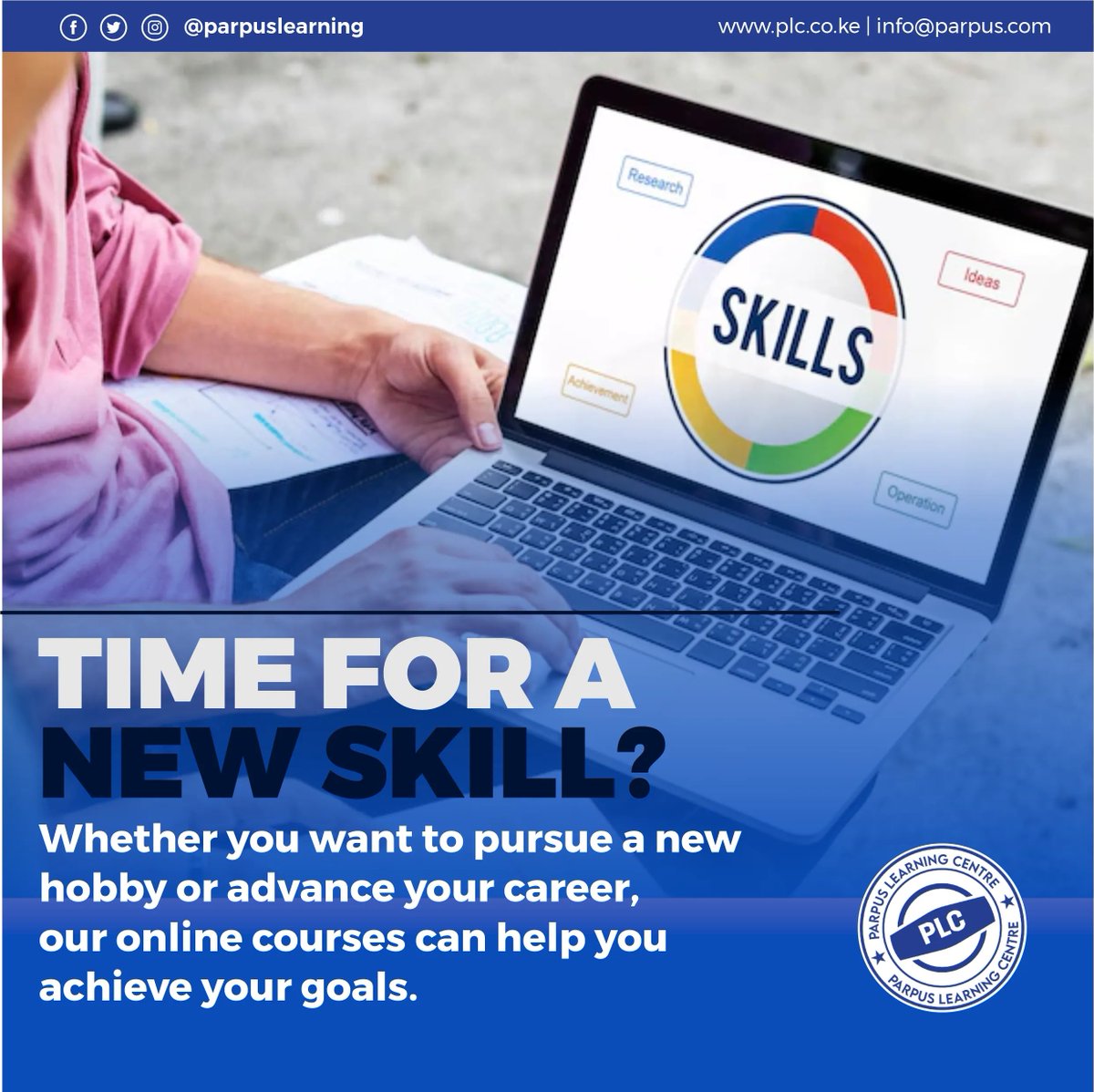 parpuslearning's tweet photo. Learning a new skill isn't just good for your career, it's also good for your brain! At #ParpusLearning, we believe that learning is a lifelong journey. It can be a new hobby or to advance your career, we can help you get there!
Start hereπ π https://t.co/C03l6Sd0fa
#Online https://t.co/oUpHOtrwa1