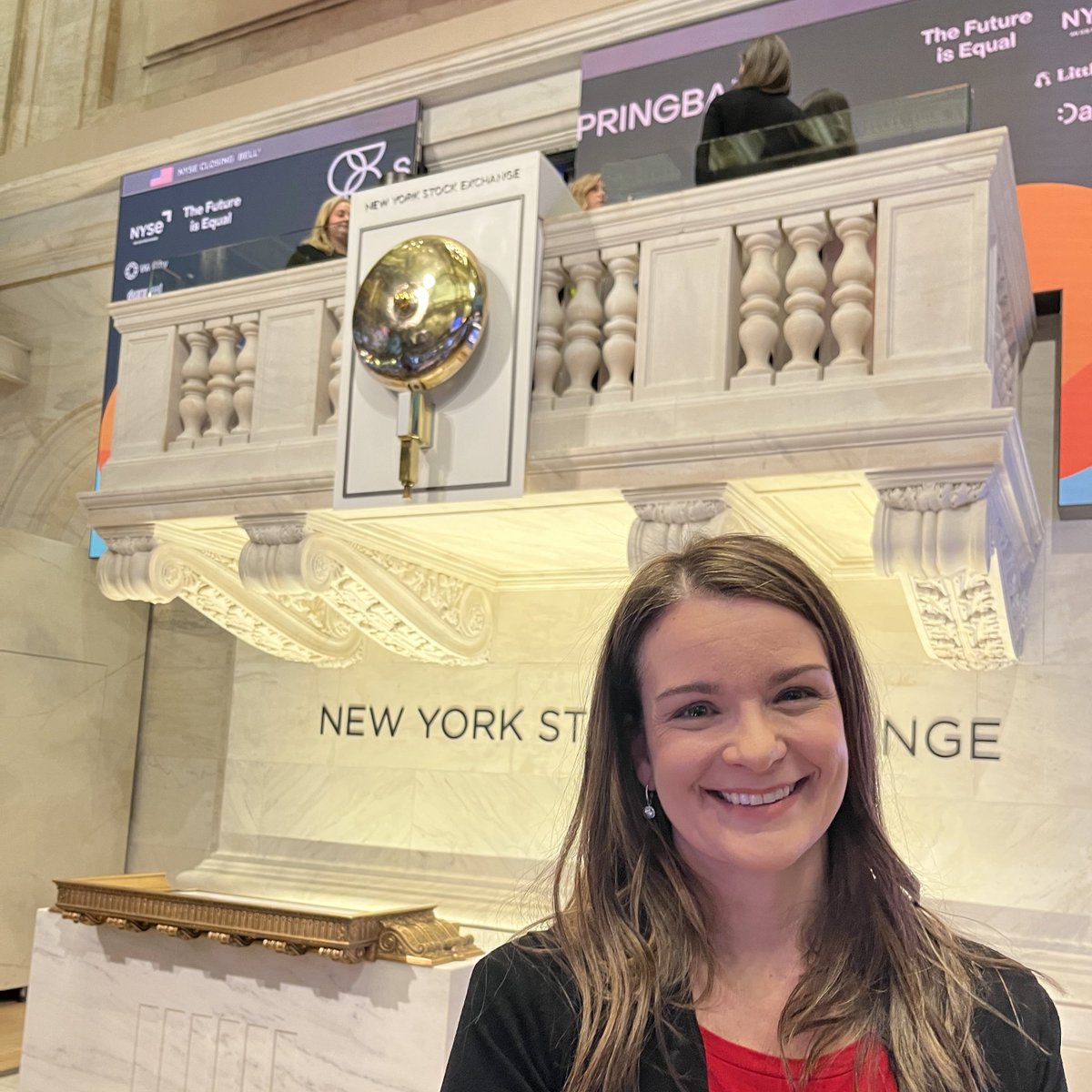 famtech_org's tweet photo. FamTech highlighted the importance of #CareEconomy at @NYSE 's closing bell. Accessible #ChildcareInfrastructure is vital for #GenderEquality &amp; economic growth. Grateful to Springbank for advocating for caregivers &amp; an #InclusiveWorld. https://t.co/riofMuDXSN