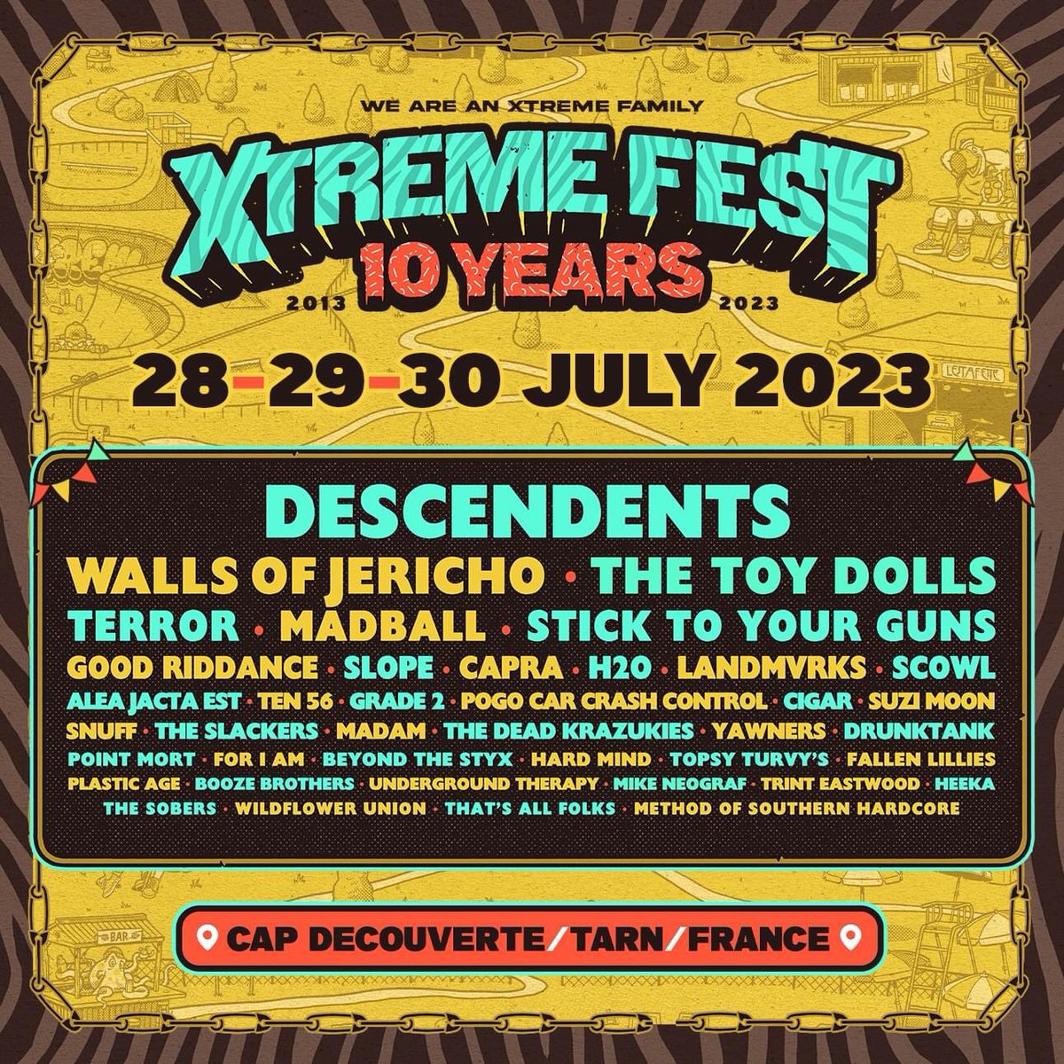 TheToyDolls's tweet photo. We are honoured to be part of this wicked festival, not sure we should be so high on the bill though!  flattered anyways!
2023 29 JULY  :FRANCE,  XTREME FEST ALBI
https://t.co/3yCYTtsNFm https://t.co/ewarrbaSDd
