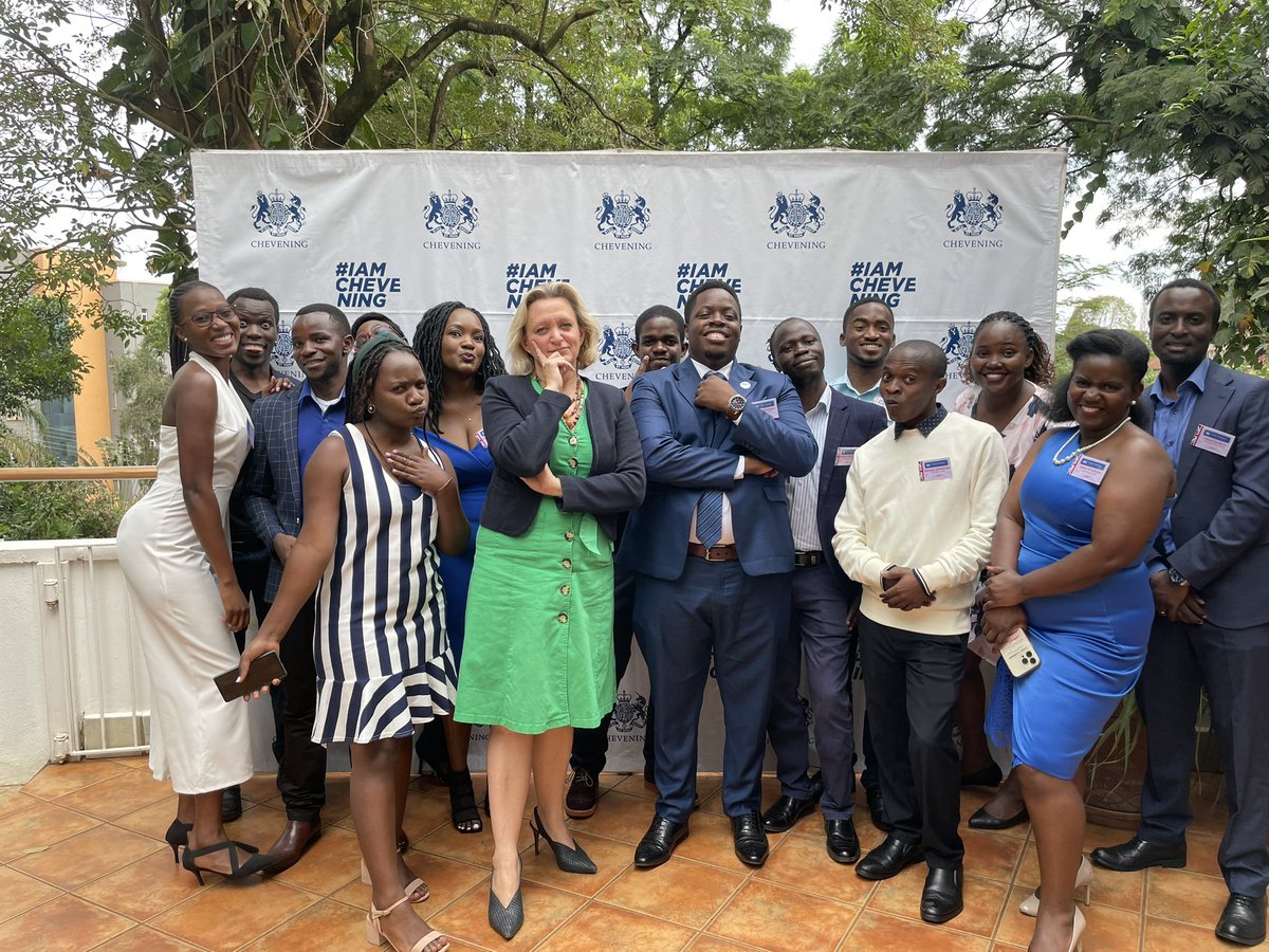 UKinUganda's tweet photo. Delighted to welcome back the 🇺🇬 2021 @CheveningFCDO &amp; #Commonwealth scholars following the completion of their postgraduate studies in the 🇬🇧.

Excited about the positive impact they will make to 🇺🇬. #BeALeader https://t.co/uKK83k5rJT
