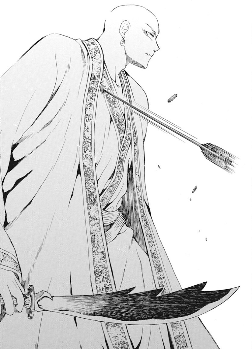 #yonaspoilers
Yona 239
Well yh they tried to escape, but had to fight  Chagol. Chagol took Yona down ofc Hak coming in clutch. Yona shoot an arrow to Chagol, but just like he said, South Kai won't sink in that kind of scratch. Another break, next chapter will resume on April 5th. 