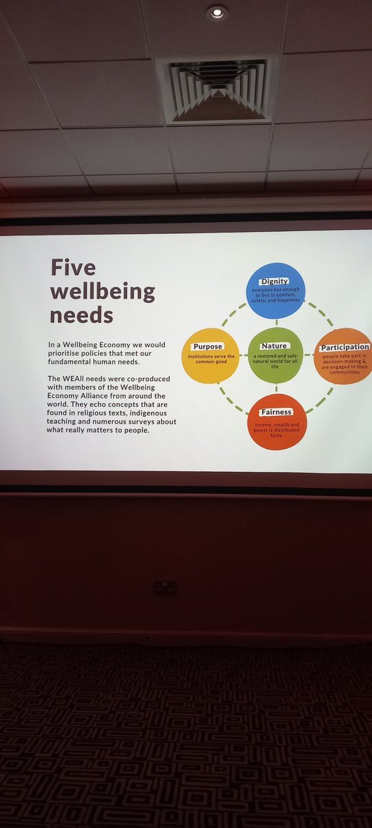 lizmcgettigan's tweet photo. Fascinating Lukas Bunse! Redesign our Economy! "Delivering the 5 needs for collective #wellbeing should be the guiding principle for gov, businesses and other institutions" #libraries #equality #inclusion #edinedge #wealth #economy @weallscotland#edge2023 https://t.co/2V0fiVphgj