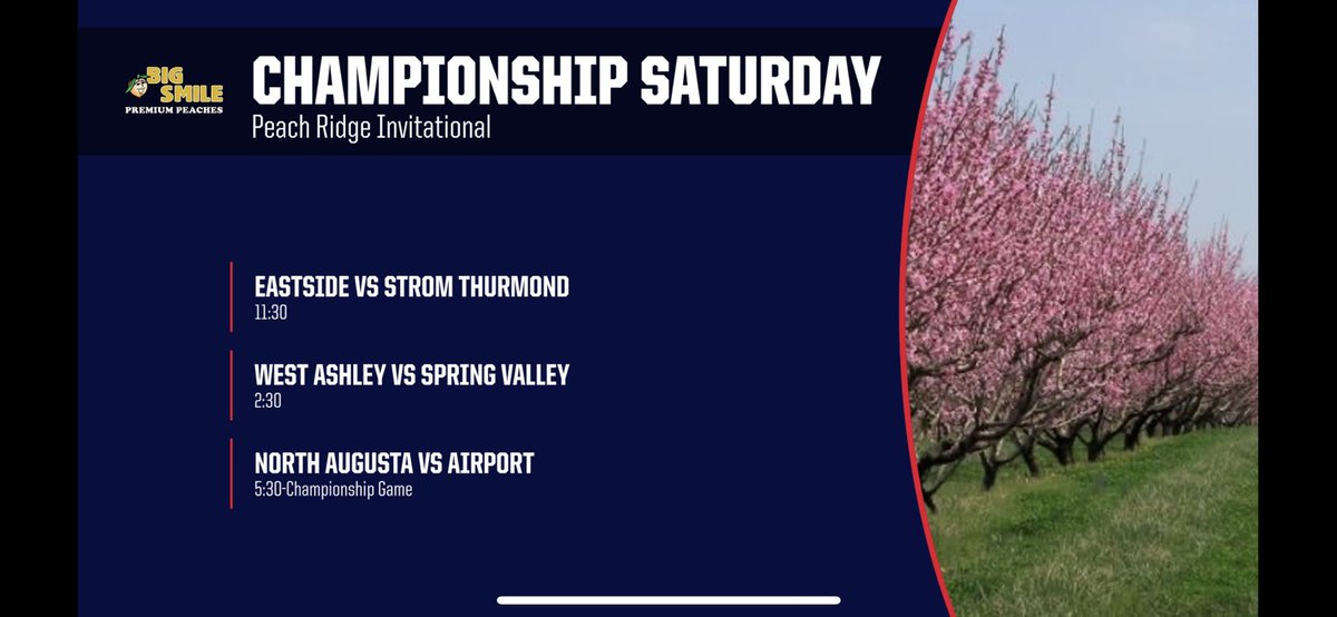 Saturday’s Schedule <a href="/Airport_Eagles/">AHS Diamond Eagles</a> <a href="/NAYJ_Baseball/">North Augusta Yellow Jackets Baseball</a> <a href="/EHSDiamondEagl2/">@EHSDiamondEagles</a> <a href="/WAHS_Baseball/">West Ashley Baseball</a> <a href="/SVBaseball00/">Spring Valley Vikings Baseball</a> <a href="/STRebelBaseball/">Strom Thurmond Rebels Baseball</a>