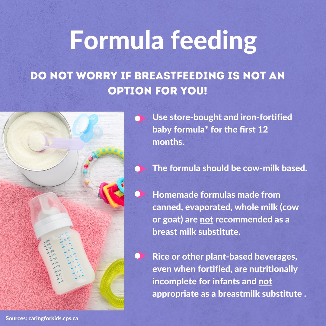 🧵 If breastfeeding is NOT an option for you… #babyformula #healthybaby #formulaparabebe