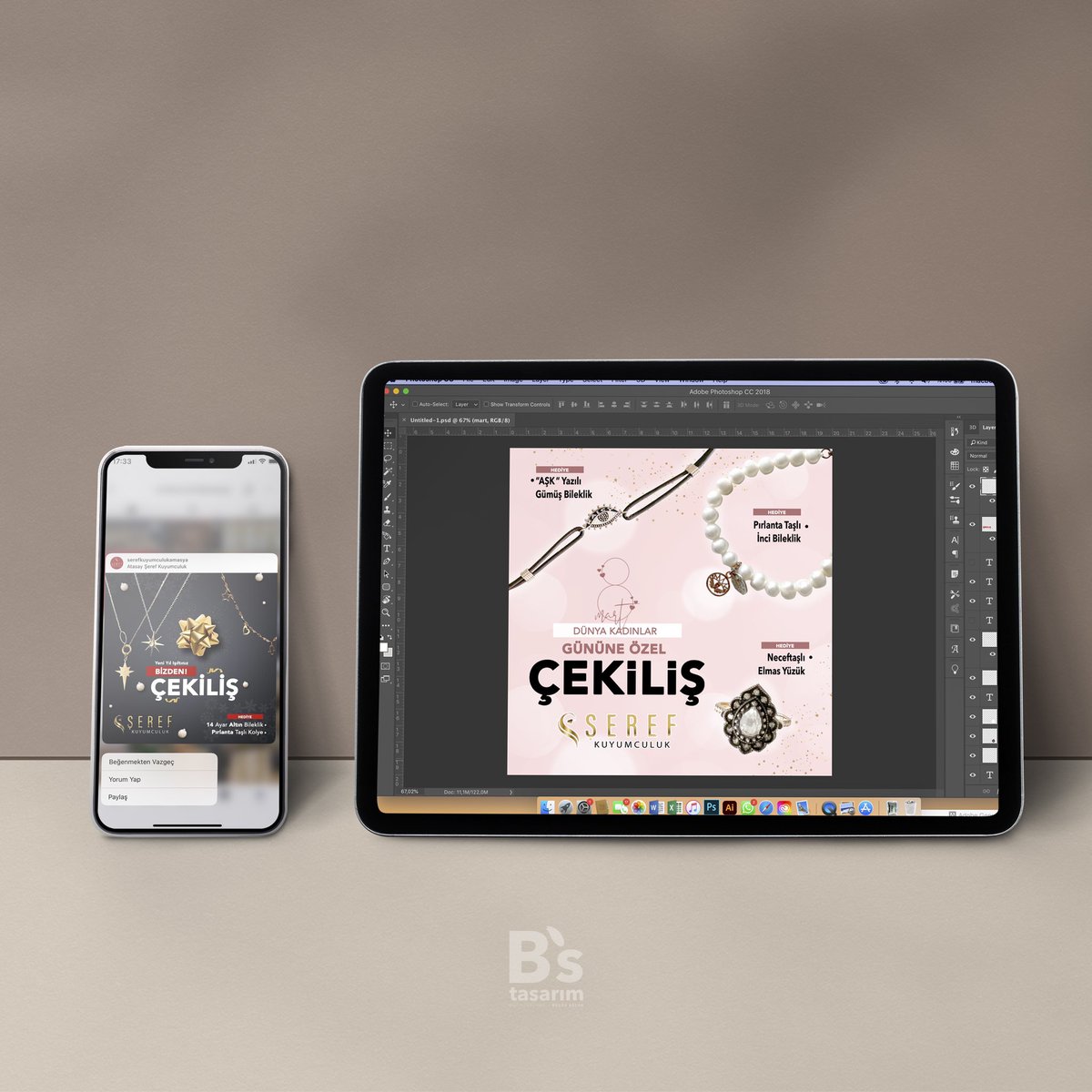 Şeref Kuyumculuk / Çekiliş Post Tasarımlarım✨