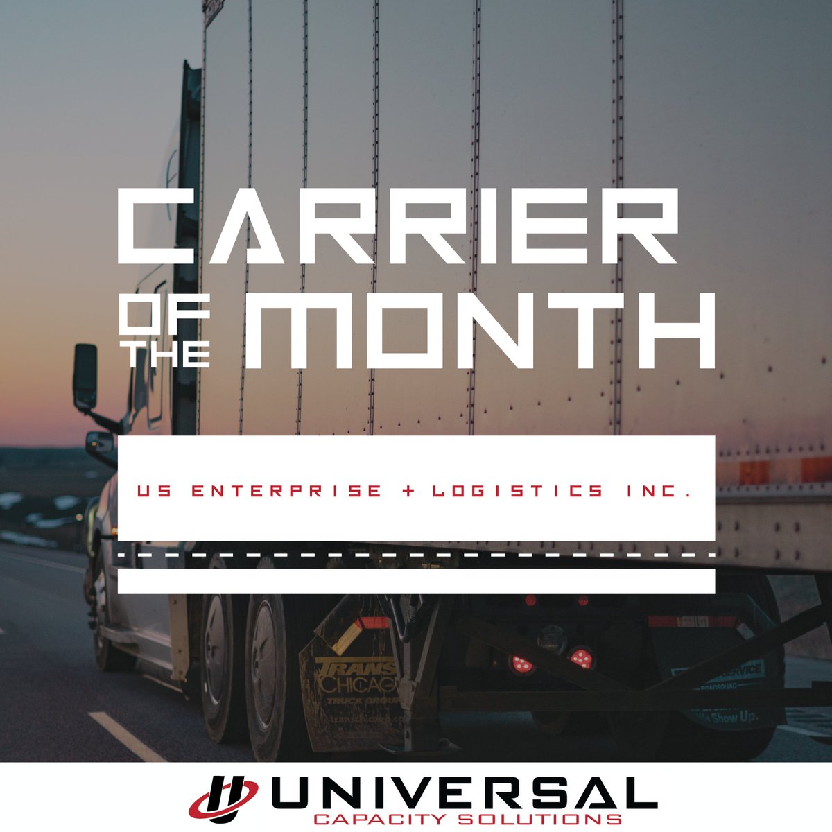 createcapacity's tweet photo. Our Carrier of the Month Award for February goes to US Enterprise &amp; Logistics, Inc.! With Maikol’s diligence, great communication, and experience, we know the loads are safe in his hands. 
#transportation #thankyou #freight #award #3pl #partnership #logistics #universal #tn https://t.co/Si10bqmMJr