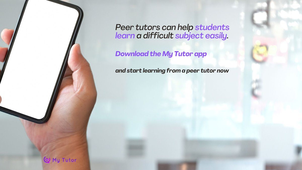 trymytutorapp's tweet image. Hire the best peer tutor!

#peertutor #peertutoring #mytutorapp #mytutorapplication